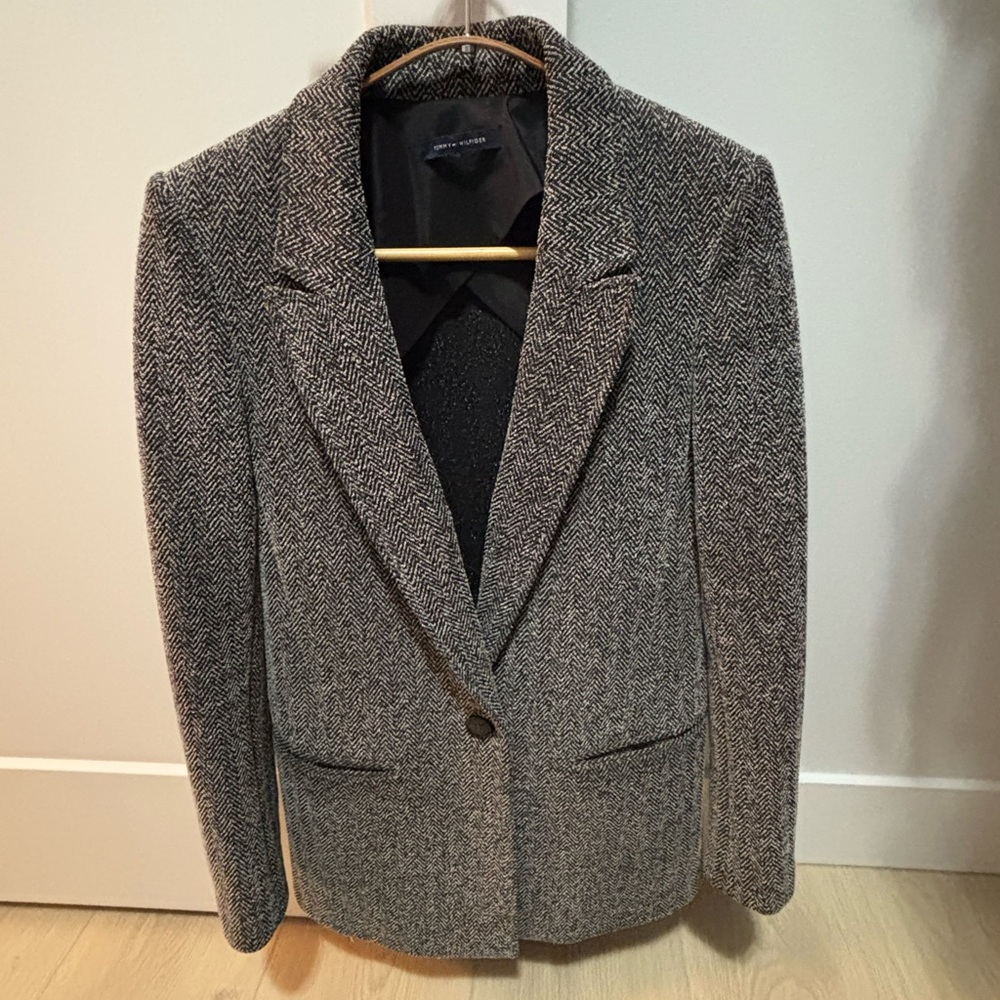 Tommy Hilfiger Herringbone pattern woman’s blazer jacket - small